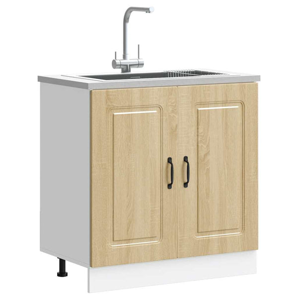 Spülenunterschrank Sonoma-Eiche 80 cm