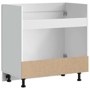 vidaXL Meuble sous-évier Kalmar gris béton 80x46x81,5 cm Bois d'ingénierie
