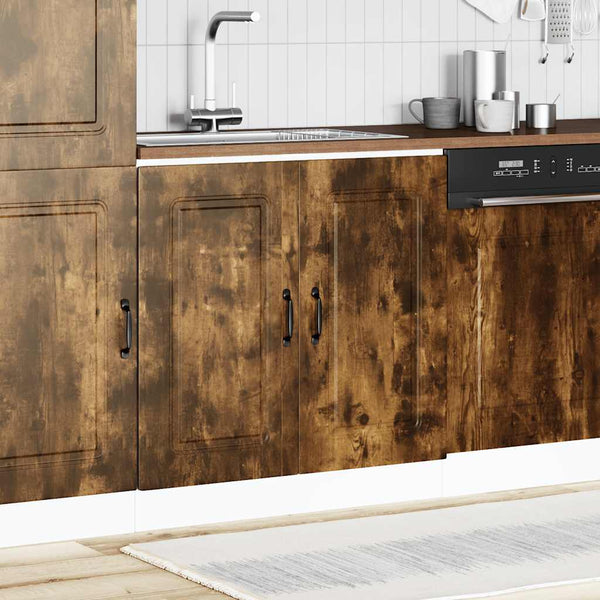 Spülenunterschrank Räuchereiche 80 cm