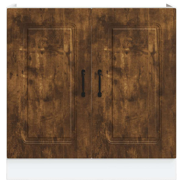Spülenunterschrank Räuchereiche 80 cm