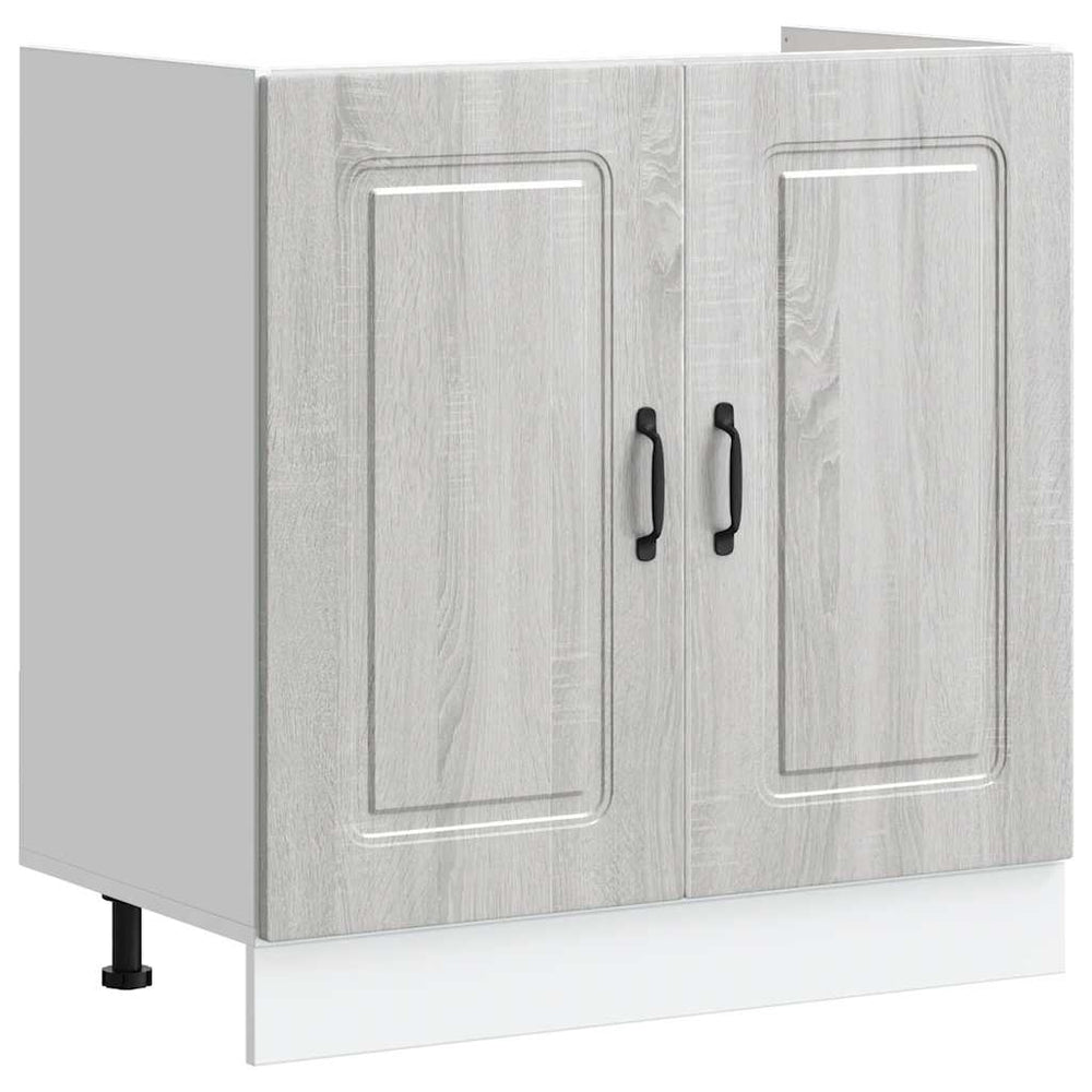 Spülenunterschrank Kalmar Grau Sonoma 80 cm
