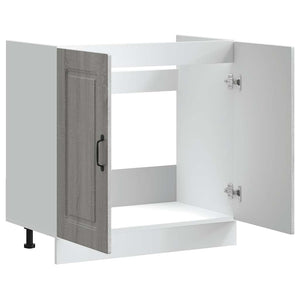 Spülenunterschrank Kalmar Grau Sonoma 80 cm