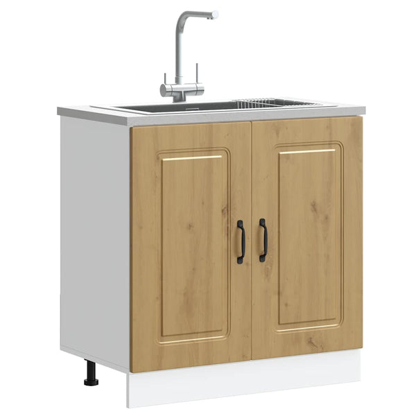 Spülenunterschrank Kalmar Eiche 80 cm