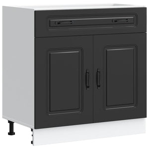 Küchenunterschrank Kalmar, Schwarz