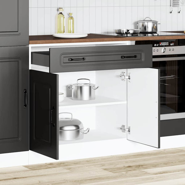 Küchenunterschrank Kalmar, Schwarz