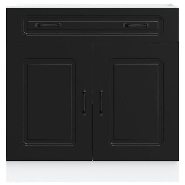 Küchenunterschrank Kalmar, Schwarz