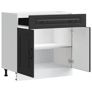 Küchenunterschrank Kalmar, Schwarz