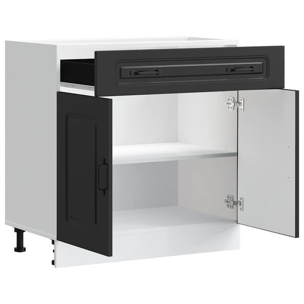 Küchenunterschrank Kalmar, Schwarz