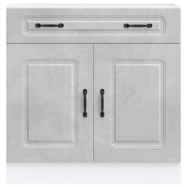 Küchenunterschrank Betongrau