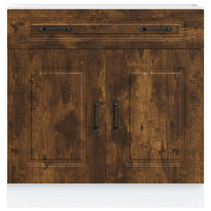 Küchenunterschrank Räuchereiche Holzwerkstoff
