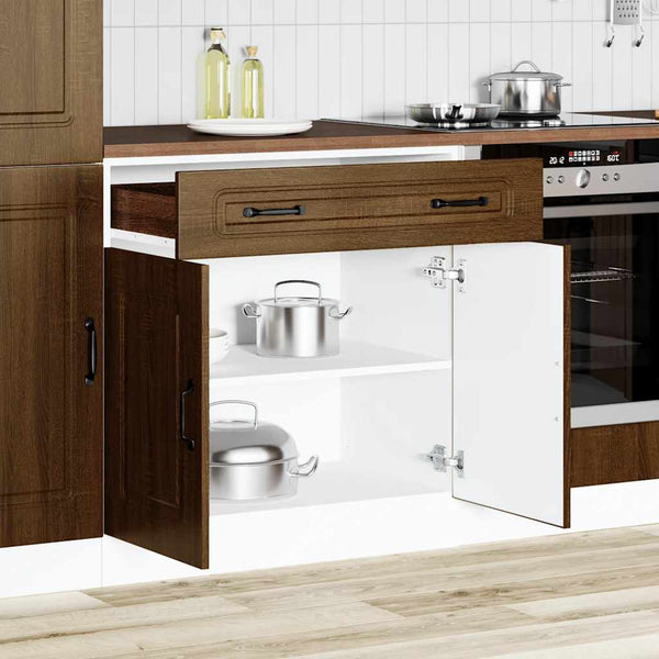 Küchenunterschrank Kalmar Braun Eichenoptik