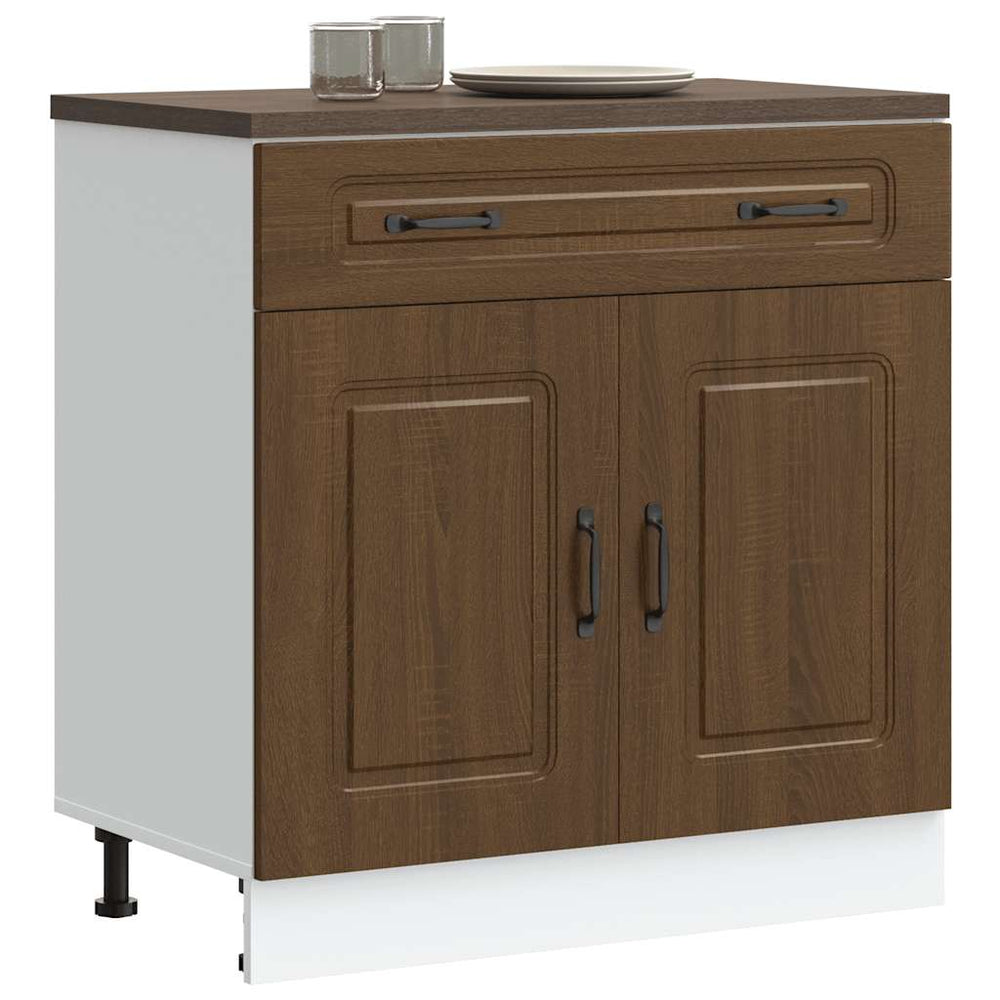 Küchenunterschrank Kalmar Braun Eichenoptik