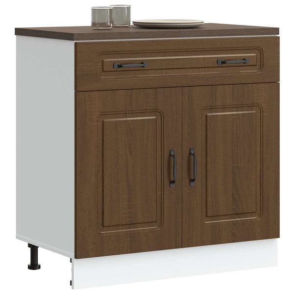 Küchenunterschrank Kalmar Braun Eichenoptik