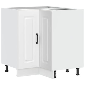 Küchen-Eckunterschrank, Weißer Holzwerkstoff