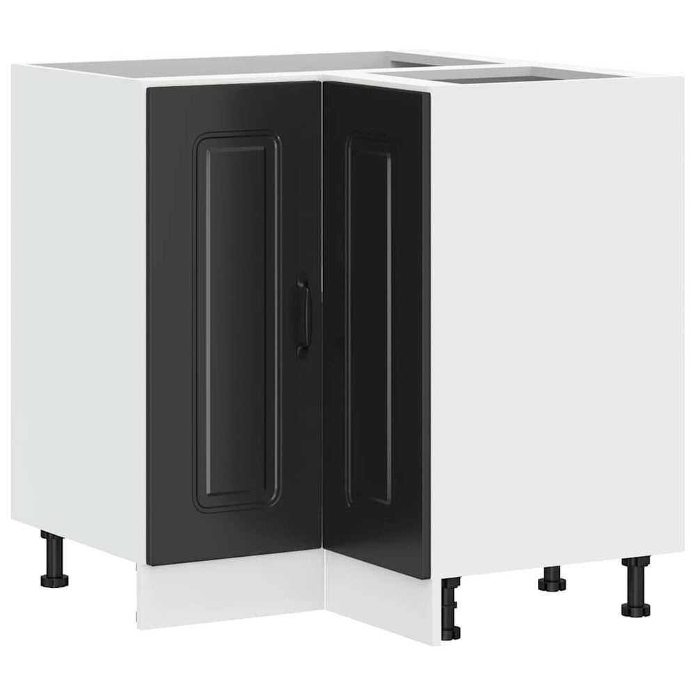 Kalmar Küchen-Eckunterschrank, Schwarz