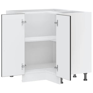 Kalmar Küchen-Eckunterschrank, Schwarz