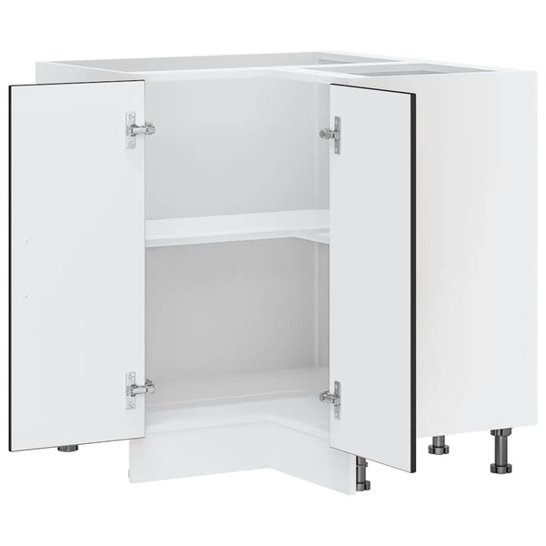 Kalmar Küchen-Eckunterschrank, Schwarz