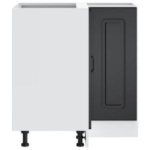 Kalmar Küchen-Eckunterschrank, Schwarz