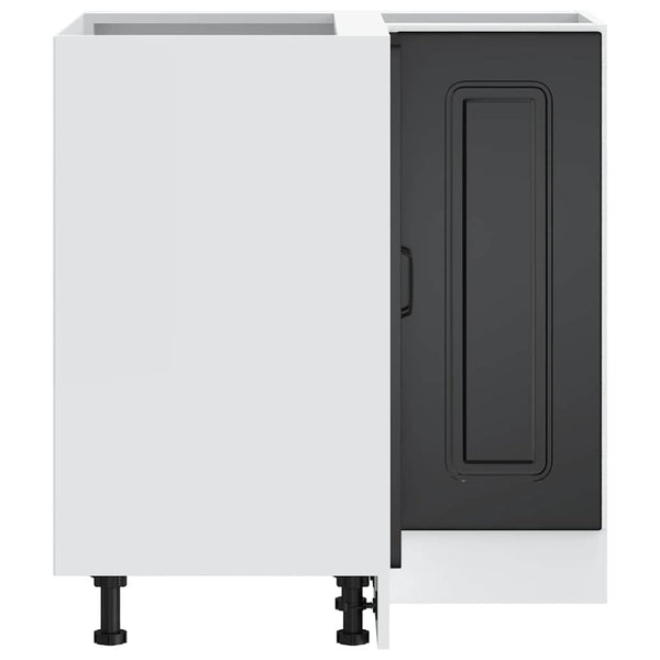 Kalmar Küchen-Eckunterschrank, Schwarz