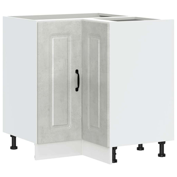 Küchen Eckunterschrank Betongrau