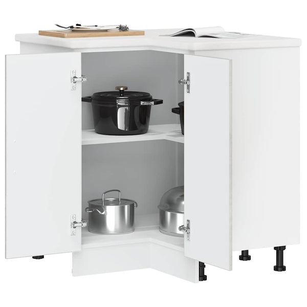 Küchen Eckunterschrank Betongrau