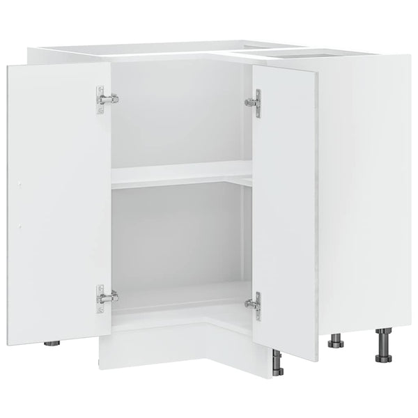 Küchen Eckunterschrank Betongrau