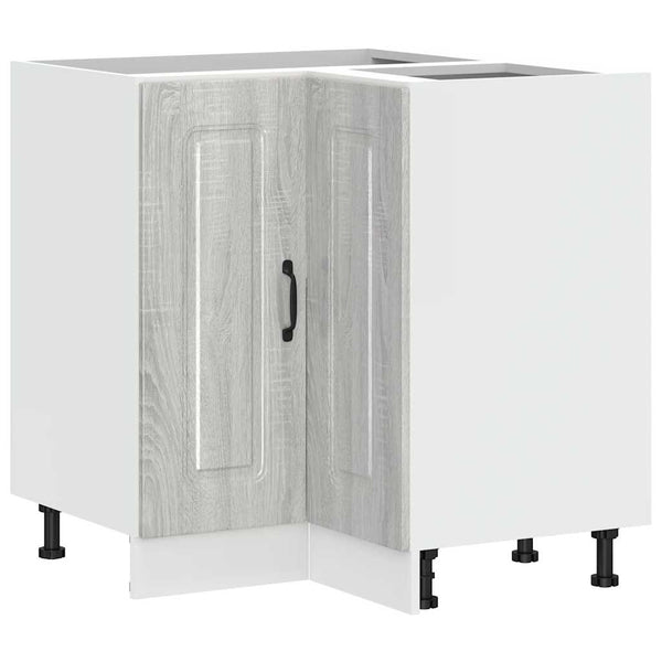 Küchen Eckunterschrank Grau Sonoma
