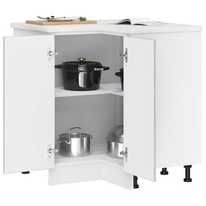 Küchen Eckunterschrank Grau Sonoma