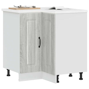 Küchen Eckunterschrank Grau Sonoma