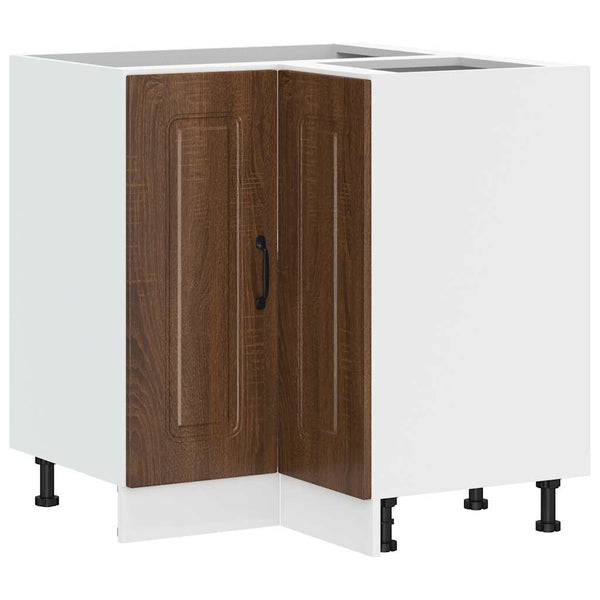 Eckunterschrank Küche Kalmar Braun Eichenoptik