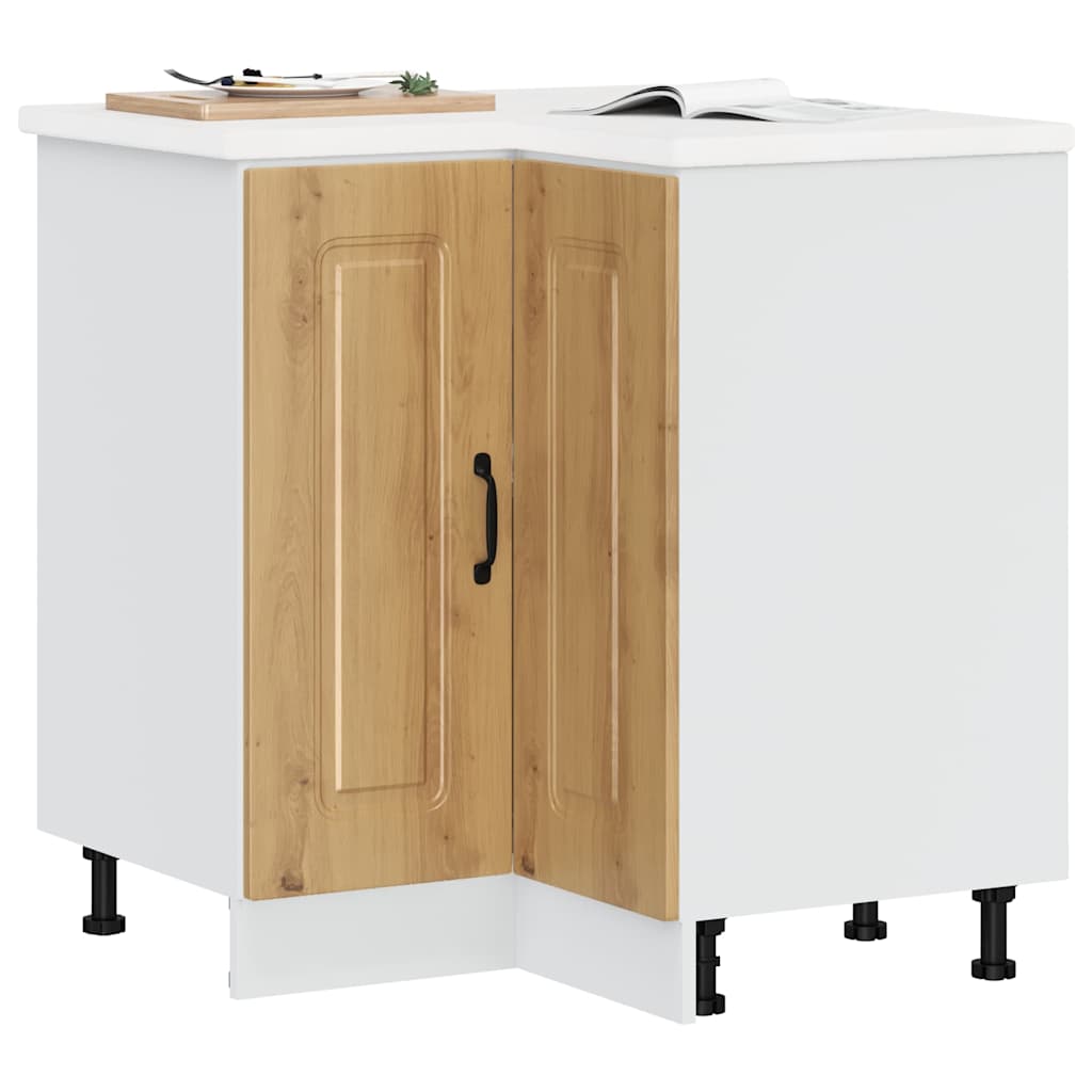 Kalmar Küchen-Eckunterschrank Artisan-Eiche