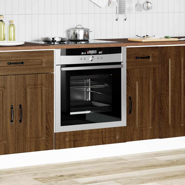 Herdumbauschrank Kalmar Braun Eichenoptik
