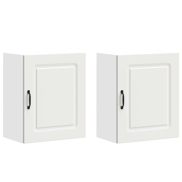 Küchen Hängeschränke, 2er Set, Weiß