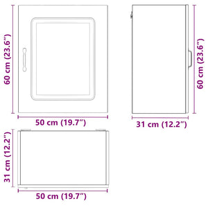 Küchen Hängeschränke Schwarz 2er Set