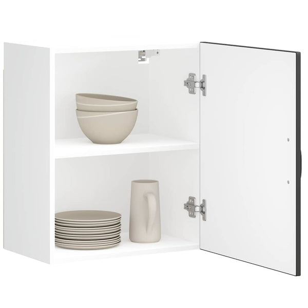 Küchen Hängeschränke Schwarz 2er Set