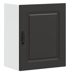 Küchen Hängeschränke Schwarz 2er Set
