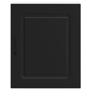 Küchen Hängeschränke Schwarz 2er Set