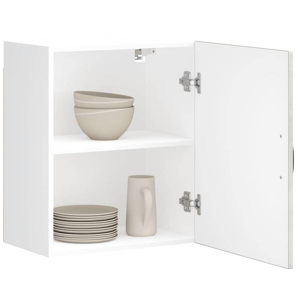 vidaXL Éléments hauts de cuisine 2 pcs Kalmar Gris béton Matériau à base de bois