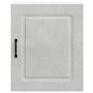 vidaXL Éléments hauts de cuisine 2 pcs Kalmar Gris béton Matériau à base de bois