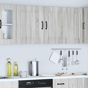 Küchen Hängeschränke, Grau Sonoma Holz, 2er-Set