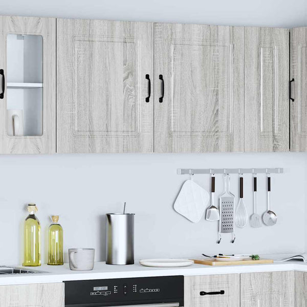 Küchen Hängeschränke, Grau Sonoma Holz, 2er-Set