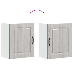 Küchen Hängeschränke, Grau Sonoma Holz, 2er-Set