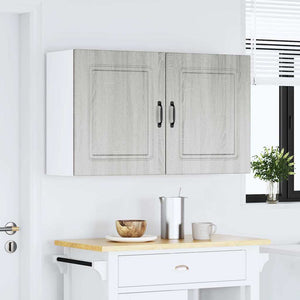 Küchen Hängeschränke, Grau Sonoma Holz, 2er-Set