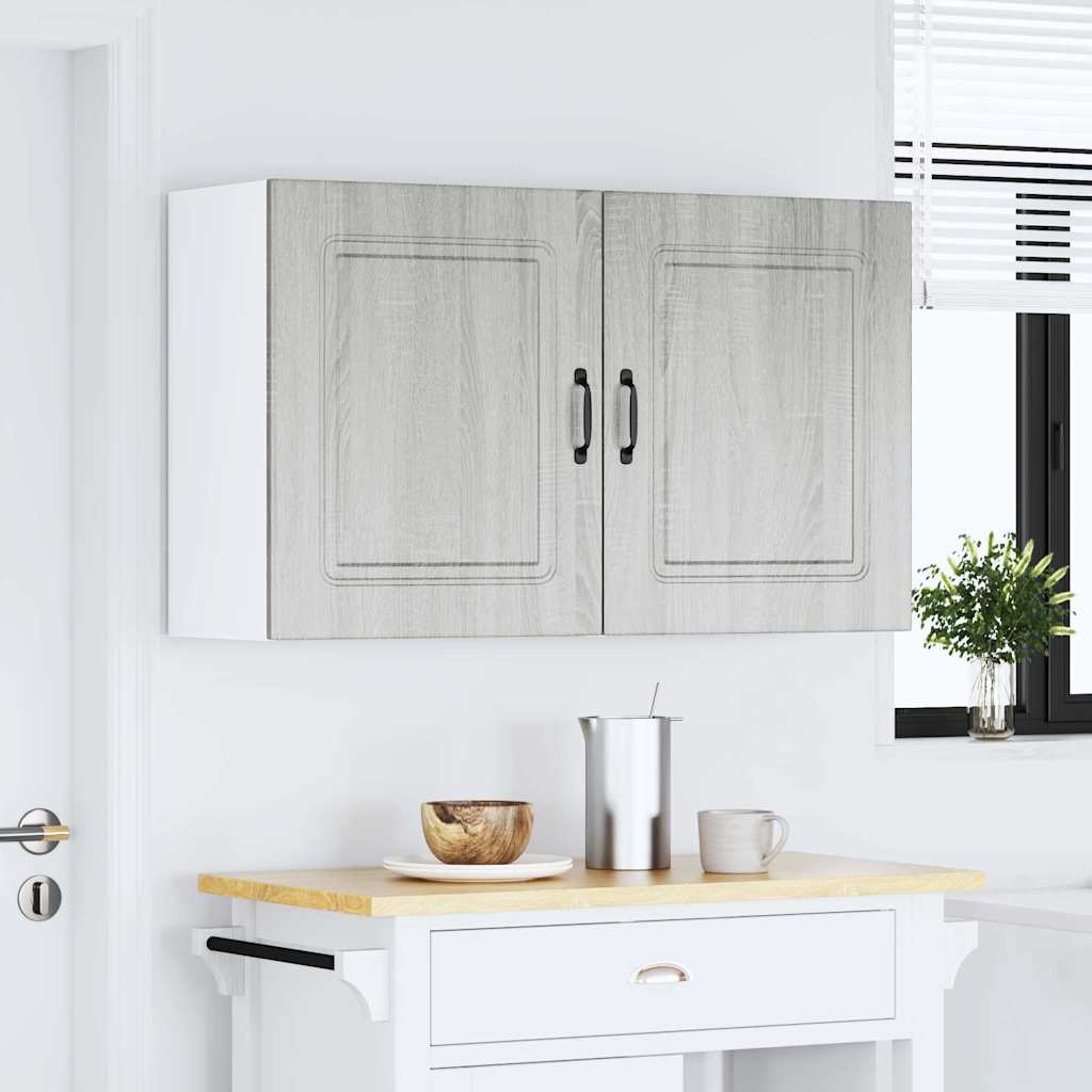 Küchen Hängeschränke, Grau Sonoma Holz, 2er-Set
