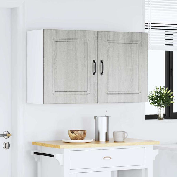 Küchen Hängeschränke, Grau Sonoma Holz, 2er-Set