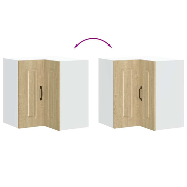 Küchen Eckhängeschrank Sonoma-Eiche