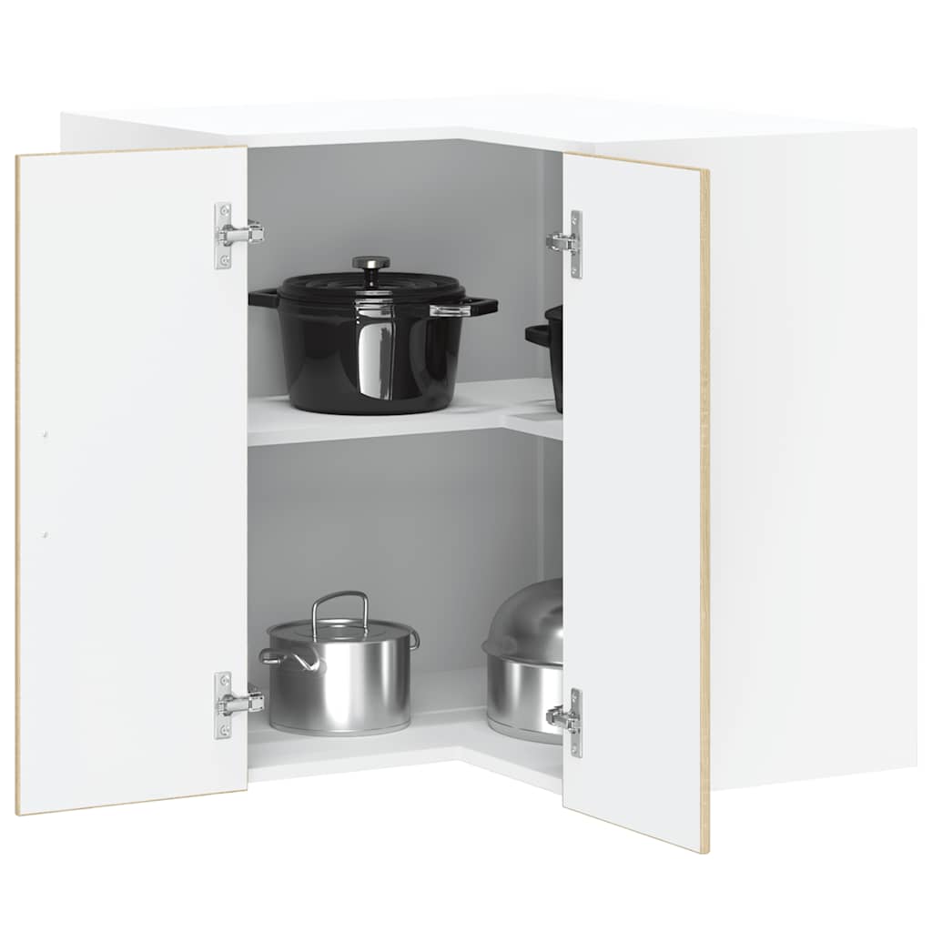Küchen Eckhängeschrank Sonoma-Eiche