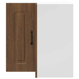 vidaXL Meuble haut d'angle de cuisine Kalmar, aspect chêne marron, bois d'ingénierie