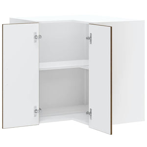 vidaXL Meuble haut d'angle de cuisine Kalmar, aspect chêne marron, bois d'ingénierie