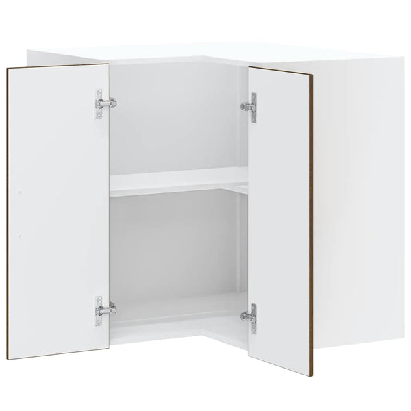 vidaXL Meuble haut d'angle de cuisine Kalmar, aspect chêne marron, bois d'ingénierie
